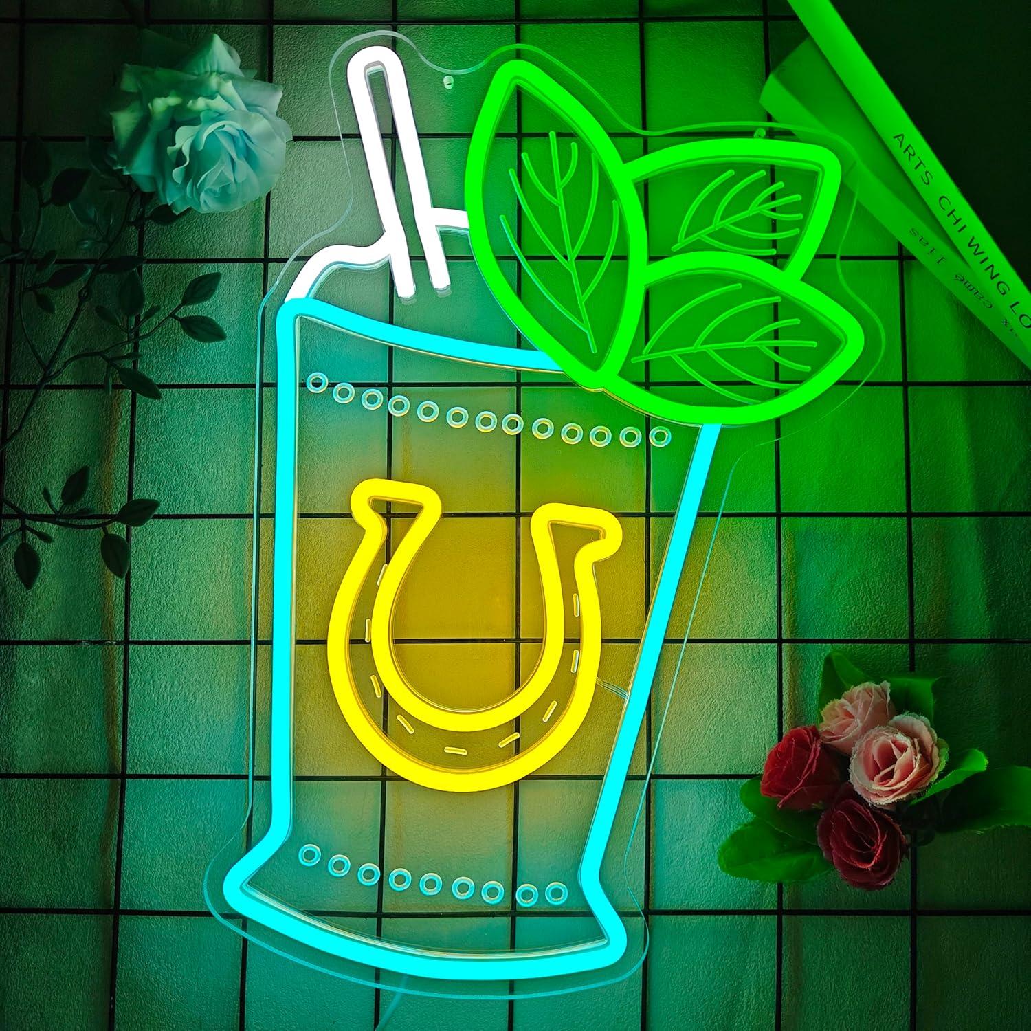Mint Julep Cocktail Neon Sign  - Neon Sign Party ulasan dan harga