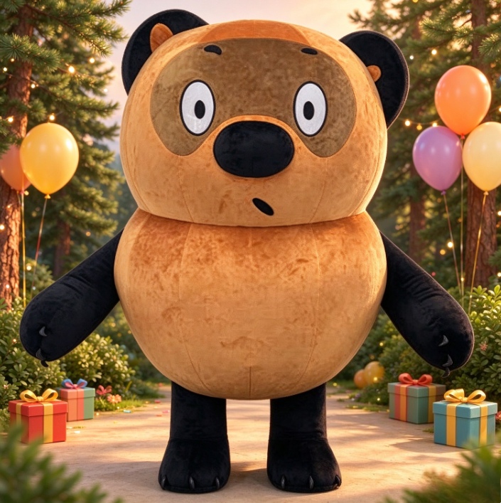Brown Black Bear Inflatable Ma - Event & Party Supply Photos ulasan dan harga