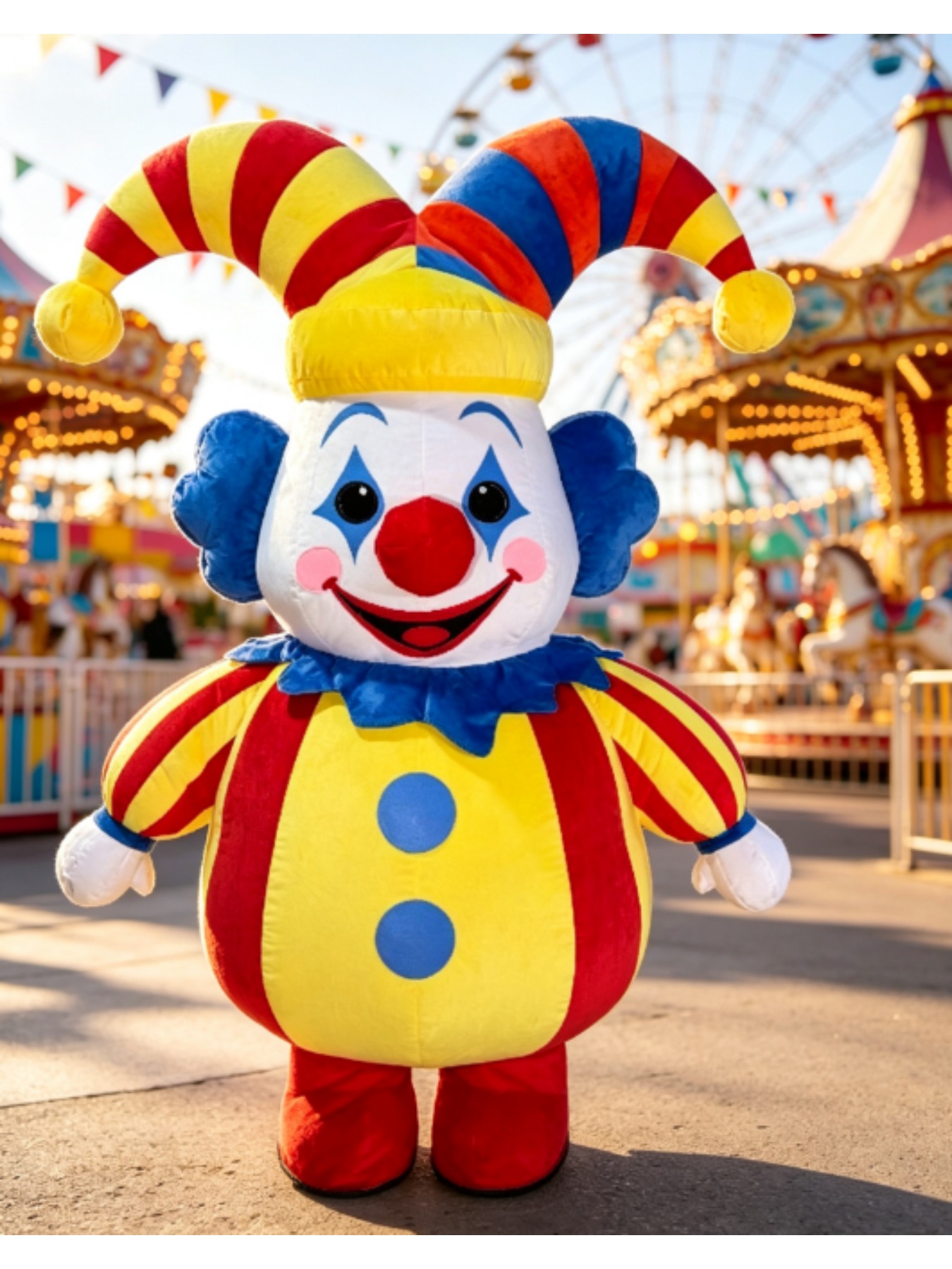 Inflatable Circus Clown Mascot - Event Party ulasan dan harga